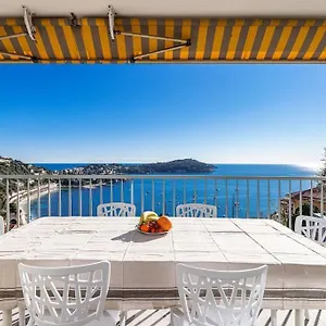 Sur Mer:appartement-villa, Vue Mer, Jardin, Parking. Apartment Villefranche-sur-Mer